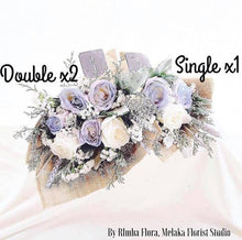 Load image into Gallery viewer, Signature Bouquet To You (Roses in Blue Silver Leaf Design)