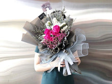 Load image into Gallery viewer, Prestige Wrap Roses To You (6 Cherry Pink Roses Grey Wrap)