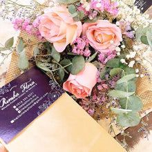 Load image into Gallery viewer, Signature Bouquet To You ( Roses in Pink Eucalyptus Design)
