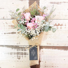 Load image into Gallery viewer, Signature Bouquet To You ( Roses in Pink Eucalyptus Design)