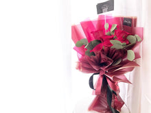 Load image into Gallery viewer, Prestige Wrap Roses To You (6 Roses Maroon Wrap)