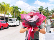 Load image into Gallery viewer, Preserved Flowers Ballon To You (1 Rose Red Design)