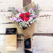 Load image into Gallery viewer, Signature Bouquet To You (Roses Red Silver Leaf Design)