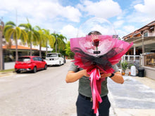 Load image into Gallery viewer, Preserved Flowers Ballon To You (1 Rose Red Design)