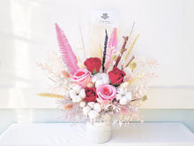 Load image into Gallery viewer, Preserved Flowers To You (Preserved Roses, Cotton Flower, Pampas, Ruscus, Wheat, Bunny Tail)