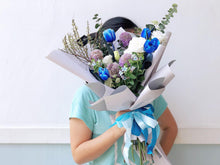 Load image into Gallery viewer, Premium Bouquet To You : Tulip, Scabiosa, Oxypetalum, Astranti, Eustoma, Spirea, Eucalyptus