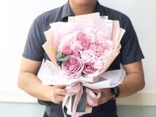 Load image into Gallery viewer, Everlasting Soap Flower Bouquet To You- 18 Flower Mix (Pastel Pink)