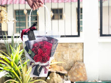 Load image into Gallery viewer, Everlasting Soap Flower Bouquet To You- 18 Flower Mix (Red)