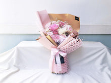 Load image into Gallery viewer, Everlasting Soap Flower Bouquet To You- 18 Flower Mix (Pink)