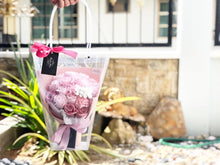 Load image into Gallery viewer, Everlasting Soap Flower Bouquet To You- 18 Flower Mix (Pastel Pink)