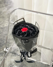 Load image into Gallery viewer, RUSSIAN WRAP Everlasting Soap Roses Bouquet To You - Russian Style 12 Red 6 Black