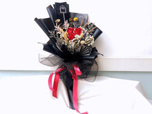 Load image into Gallery viewer, Everlasting Soap Flower Bouquet To You- 3 Roses (Red Roses Design)