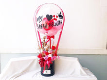 Load image into Gallery viewer, Hot Air Ballon You (Everlasting Soap Flowers Red Pink Design)