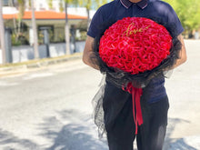 Load image into Gallery viewer, Valentines Everlasting Soap Flower Bouquet Box To You- 99 Roses (Red)