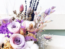 Load image into Gallery viewer, Preserved Flowers Vase To You (3 Roses + Hydrangea Design Tri-Color)