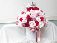 Load image into Gallery viewer, Everlasting Soap Flower Box To You- 99 Roses (Red Pink White Theme)