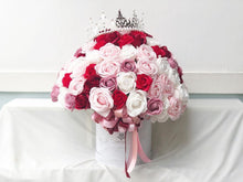 Load image into Gallery viewer, Everlasting Soap Flower Box To You- 99 Roses (Red Pink White Theme)