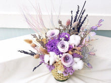 Load image into Gallery viewer, Preserved Flowers Vase To You (3 Roses + Hydrangea Design Tri-Color)