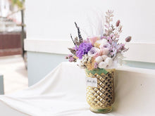 Load image into Gallery viewer, Preserved Flowers Vase To You (3 Roses + Hydrangea Design Soft Tri-Color)