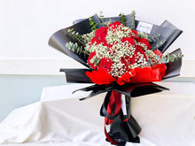 Load image into Gallery viewer, Prestige Wrap Roses To You (Roses, Baby Breath, Eucalyptus)
