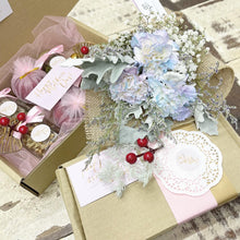 Load image into Gallery viewer, Signature Bouquet To You (Carnation Lilac Blue Silver Leaf Design)