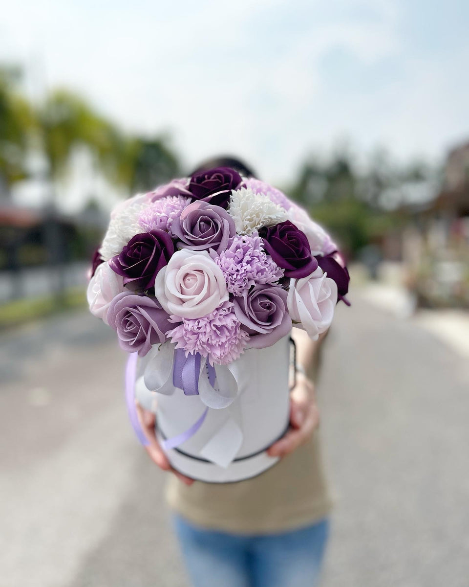 Exclusive LV Wrap Flower Bouquet To You (Everlasting Red Soap Flower D –  Rimba Flora, Melaka Florist Studio
