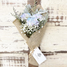 Load image into Gallery viewer, Signature Bouquet To You (Carnation Lilac Blue Silver Leaf Design)
