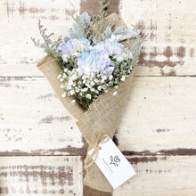 Load image into Gallery viewer, Signature Bouquet To You (Carnation Lilac Blue Silver Leaf Design)