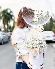 Load image into Gallery viewer, Hat Box Gypsophila To You Exclusive Design Balloon