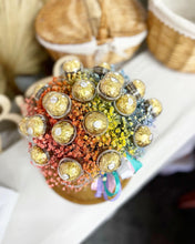 Load image into Gallery viewer, Hot Air Ballon To You ( Rainbow Baby Breath & Feraro Rocher Design)