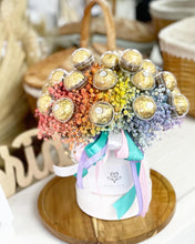 Load image into Gallery viewer, Hot Air Ballon To You ( Rainbow Baby Breath & Feraro Rocher Design)