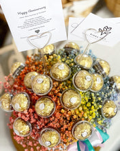 Load image into Gallery viewer, Hot Air Ballon To You ( Rainbow Baby Breath & Feraro Rocher Design)