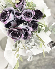 Load image into Gallery viewer, Prestige Bouquet To You (Galaxy Roses Eucalyptus Green Design)(Small 3 Roses)