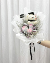 Load image into Gallery viewer, Prestige Bouquet To You (Mermaid Roses Silver Leaf Design)(Small 3 Roses)