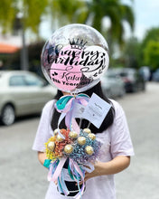 Load image into Gallery viewer, Hot Air Ballon To You ( Rainbow Baby Breath & Feraro Rocher Design)