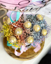 Load image into Gallery viewer, Hot Air Ballon To You ( Rainbow Baby Breath & Feraro Rocher Design)