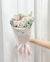 Load image into Gallery viewer, Russian Wrap Bouquet To You (Roses Menta & Eucalyptus Design) (Small 6 Roses)