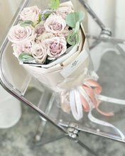 Load image into Gallery viewer, Russian Wrap Bouquet To You (Roses Menta & Eucalyptus Design) (Small 6 Roses)