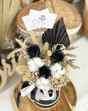 Load image into Gallery viewer, Hot Air Ballon You (Everlasting Soap Flowers Black Gold Design)