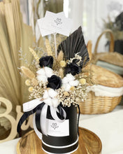 Load image into Gallery viewer, Hot Air Ballon You (Everlasting Soap Flowers Black Gold Design)