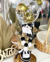 Load image into Gallery viewer, Hot Air Ballon You (Everlasting Soap Flowers Black Gold Design)