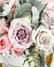 Load image into Gallery viewer, Hot Air Ballon To You Hot Air Baloon To You ( 24 Pink Dusty Pink Roses Silver Leaf Design)