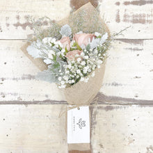 Load image into Gallery viewer, Premium Signature Bouquet To You (Cappuccino Roses Silver Leaf Design)
