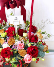 Load image into Gallery viewer, Hot Air Ballon To You (Warm Red Gold Flower Design)