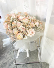 Load image into Gallery viewer, Prestige XXXL Size Bouquet To You (20 Pink Roses Baby Breath Design)