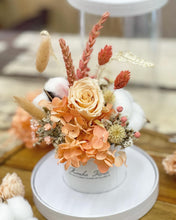 Load image into Gallery viewer, Preserved Flower Box To You Roses (Coral Rose & Hydrangea Design)