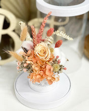 Load image into Gallery viewer, Preserved Flower Box To You Roses (Coral Rose & Hydrangea Design)