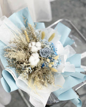 Load image into Gallery viewer, Prestige Wrap  Preserved Roses To You (Flowers of Roses Blue Tone Blue Design)
