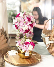 Load image into Gallery viewer, Topiary To You (Roses, Hydrangea,Eryngium, Spray Roses, Astranti)