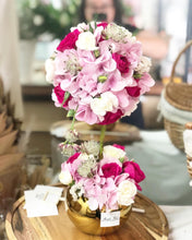 Load image into Gallery viewer, Topiary To You (Roses, Hydrangea,Eryngium, Spray Roses, Astranti)